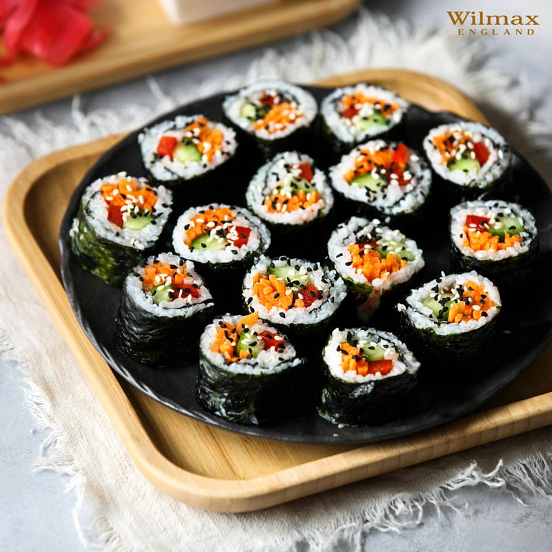 Կլոր ափսե Wilmax WL-661124/A SlateStone սև ճենապակի 20.5սմ 3