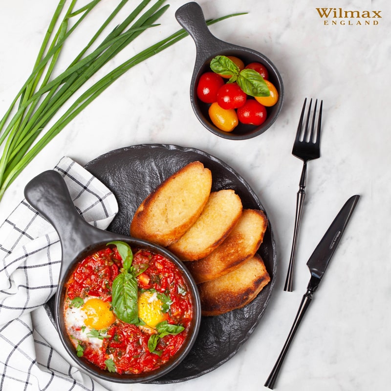 Կլոր ափսե Wilmax WL-661126/A SlateStone սև ճենապակի 25.5սմ 3