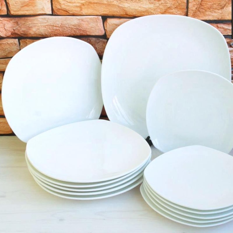 Քառակուսի ափսե Wilmax WL-991001/A 7702-3 N8 ճենապակի 20x20սմ 2