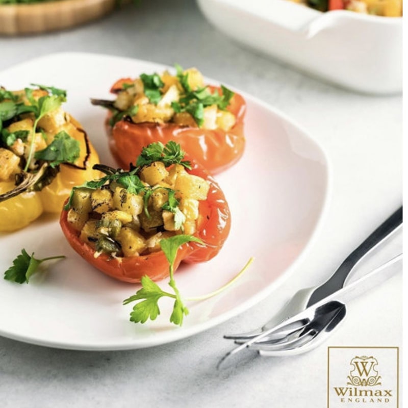 Քառակուսի ափսե Wilmax 991002/A 7703-3 N10 ճենապակի 25.5x25.5սմ 2