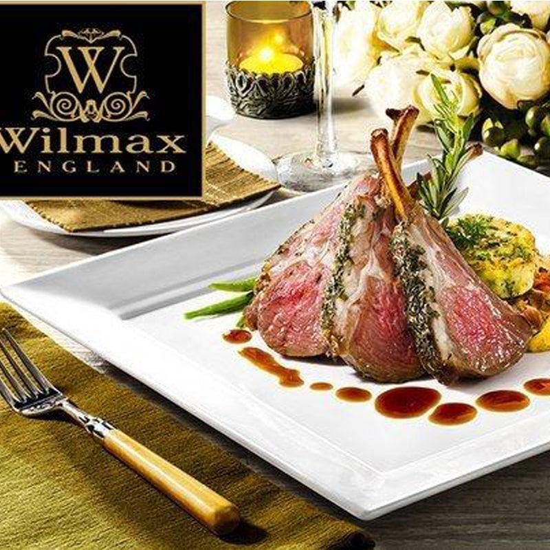 Քառակուսի ափսե Wilmax WL-991223/A 7718 N10 ճենապակի 25x25սմ 2