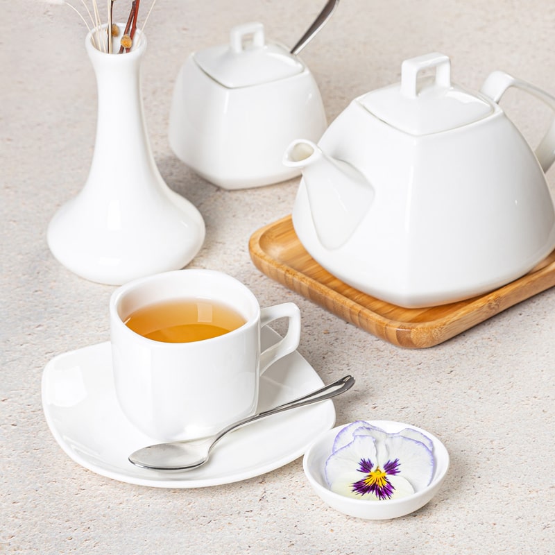 Թեյի բաժակ Wilmax WL-993003/AB Ilona ճենապակի սպիտակ 200մլ 6 հատ 2