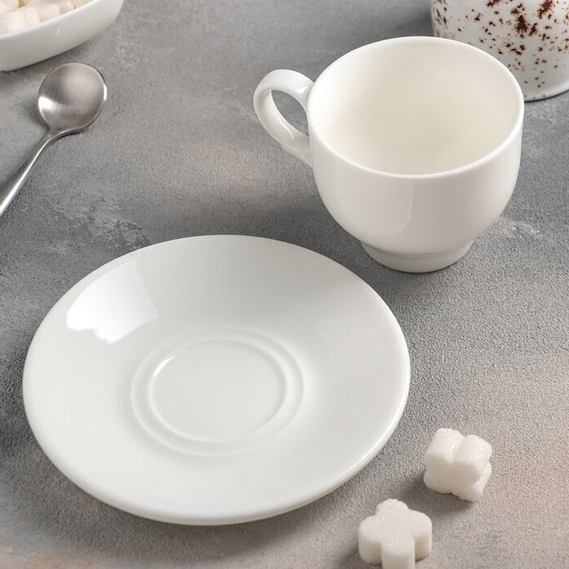 Թեյի բաժակ Wilmax WL-993009/AB ճենապակի սպիտակ 220մլ 6 հատ 3