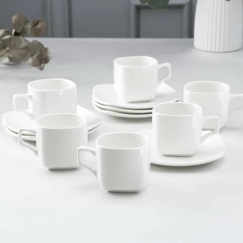 Թեյի բաժակ Wilmax WL-993003/6C Ilona ճենապակի 200մլ սպիտակ 6 հատ 2