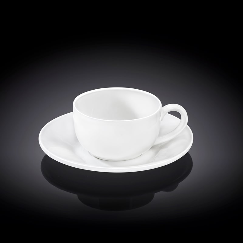 Սուրճի բաժակ Wilmax WL-993002/AB ճենապակի 100մլ սպիտակ 6 հատ 2