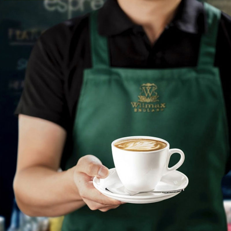 Կապուչինոյի, լուծվող սուրճի բաժակ Wilmax WL-993175/AB ճենապակի սպիտակ 190մլ 6 հատ 2