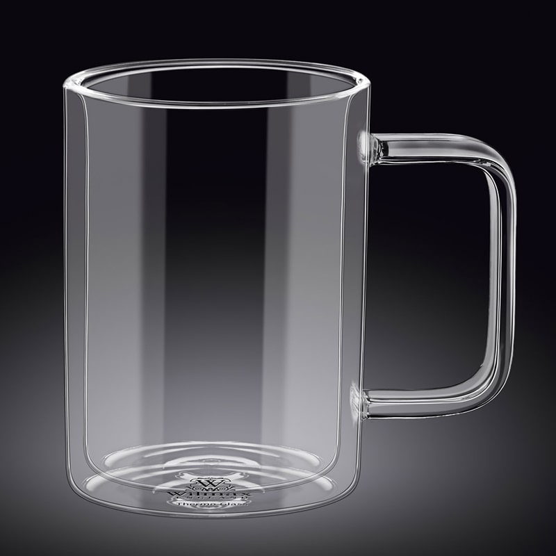 Լուծվող սուրճի, կապուչինոյի, թեյի բաժակ Wilmax WL-888719/A թերմո ապակի 300մլ 2