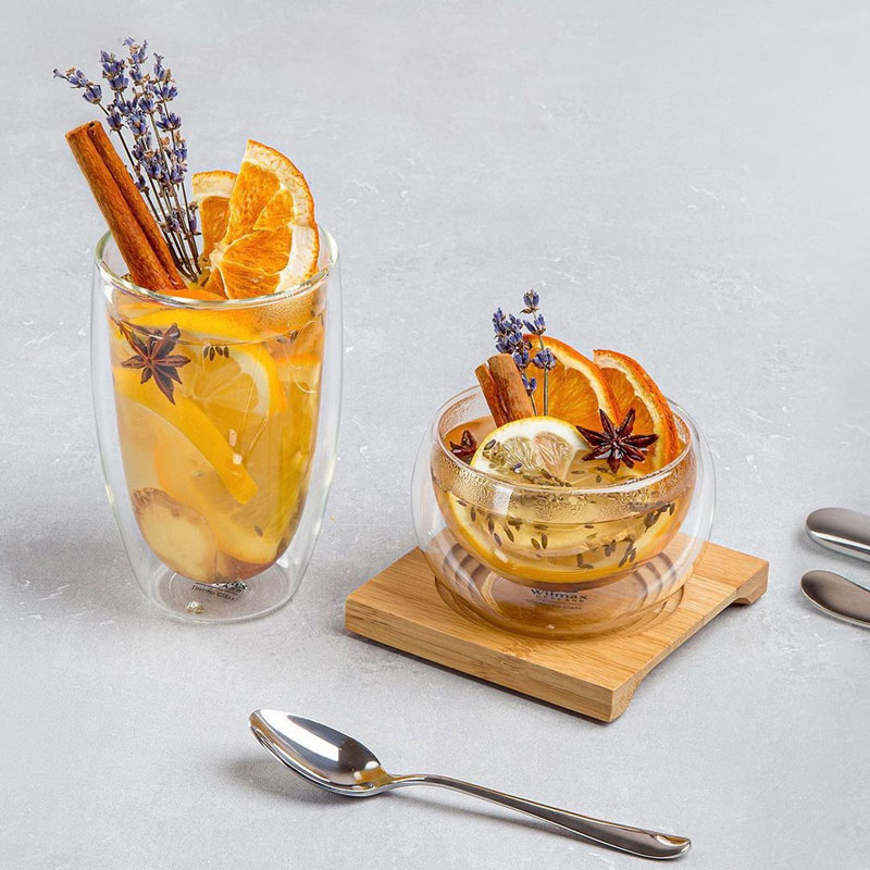 Լուծվող սուրճի, կապուչինոյի, թեյի բաժակ Wilmax WL-888734/A թերմո ապակի 400մլ 2