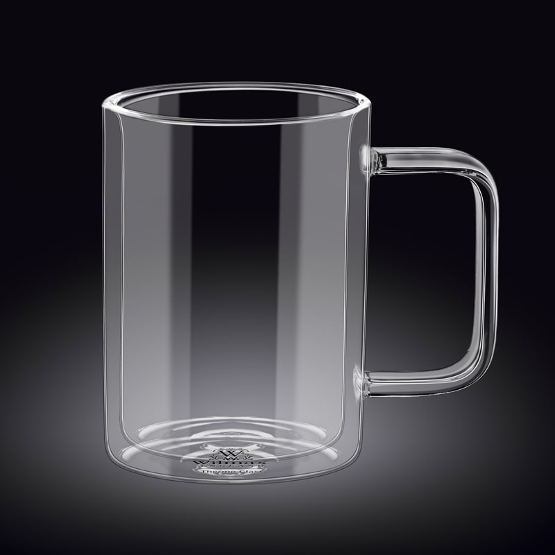 Լուծվող սուրճի, կապուչինոյի, թեյի բաժակ Wilmax WL-888765/A թերմո ապակի 600մլ 2