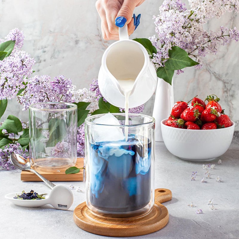 Լուծվող սուրճի, կապուչինոյի, թեյի բաժակ Wilmax WL-888785/A թերմո ապակի 400մլ 2