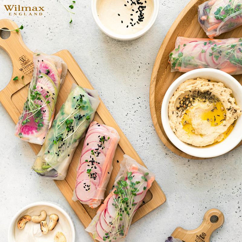 Մատուցարան բռնակով Wilmax WL-771004/A բամբուկ ուղղանկյուն 28x9․5սմ 3