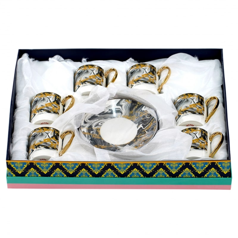 Սուրճի Բաժակ Solecasa SC1873 ճենապակի 90մլ 6 հատ 2