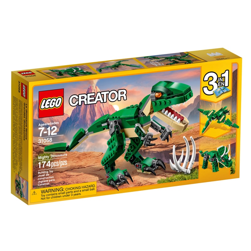 Կոնստրուկտոր LEGO Creator 31058 3-ը 1-ում հզոր դինոզավրեր 174 կտոր 7+