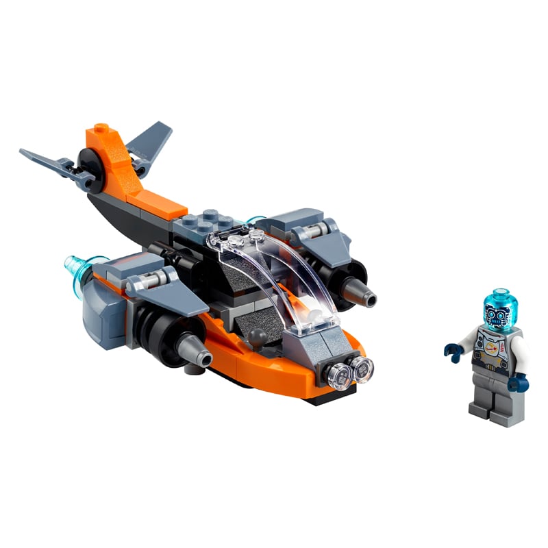 Կոնստրուկտոր LEGO Creator 31111 3-ը 1-ում կիբերդրոն 113 կտոր 6+ 3
