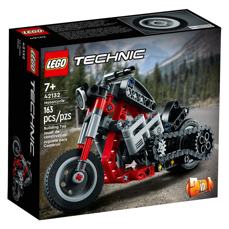 Կոնստրուկտոր LEGO Technic 42132 2-ը 1-ում մոտոցիկլետ 163 կտոր 7+