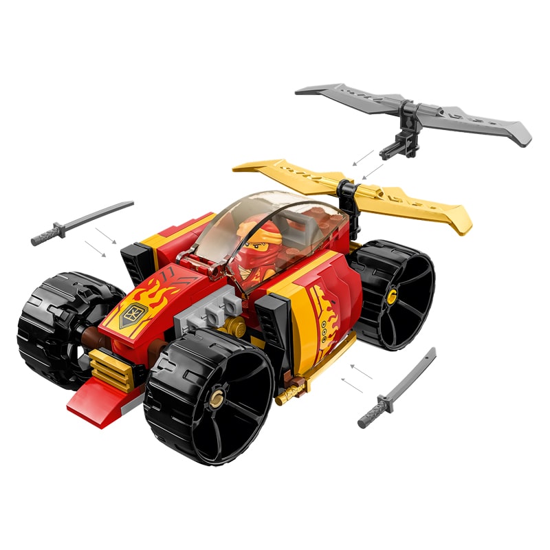 Կոնստրուկտոր LEGO NINJAGO 71780 նինջա Կայի մրցարշավային մեքենան 94 կտոր 6+ 3