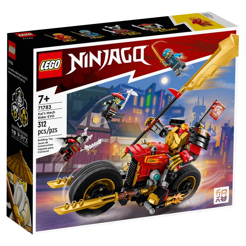 Կոնստրուկտոր LEGO NINJAGO 71783 մեխանիկական մրցարշավորդ Կայը 312 կտոր 7+