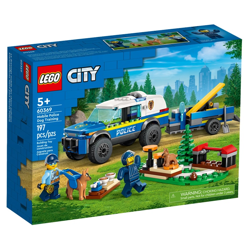 Կոնստրուկտոր LEGO City 60369 շարժական ոստիկանական շների վարժեցում 197 կտոր 5+