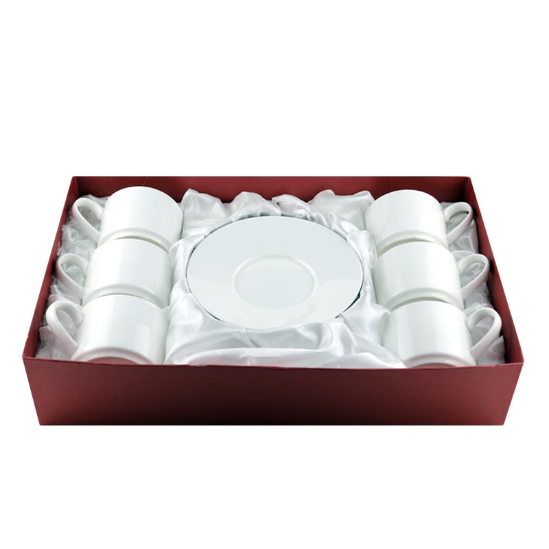 Թեյի բաժակ Lotus T121 կերամիկա սպիտակ 6 հատ 2