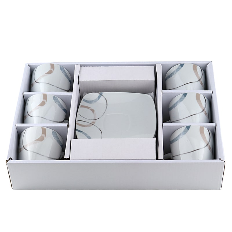 Սուրճի բաժակ Lotus AS016 կերամիկա 110մլ սպիտակ 6 հատ 2