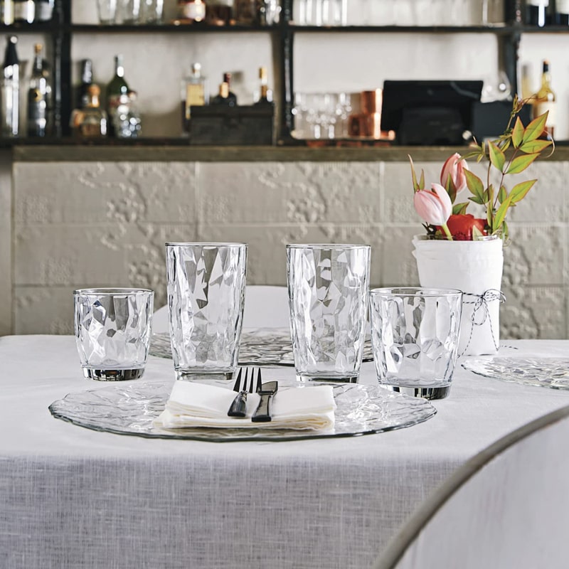 Հյութի բաժակ Bormioli Rocco 302260 Diamond ապակի 390մլ 6 հատ 2