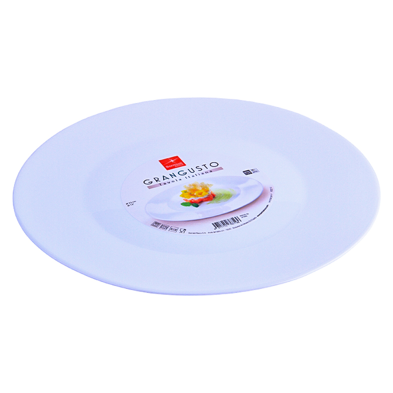 Մատուցարան Bormioli Rocco 419320 Grangusto կլոր սպիտակ օպալ ապակի 33սմ