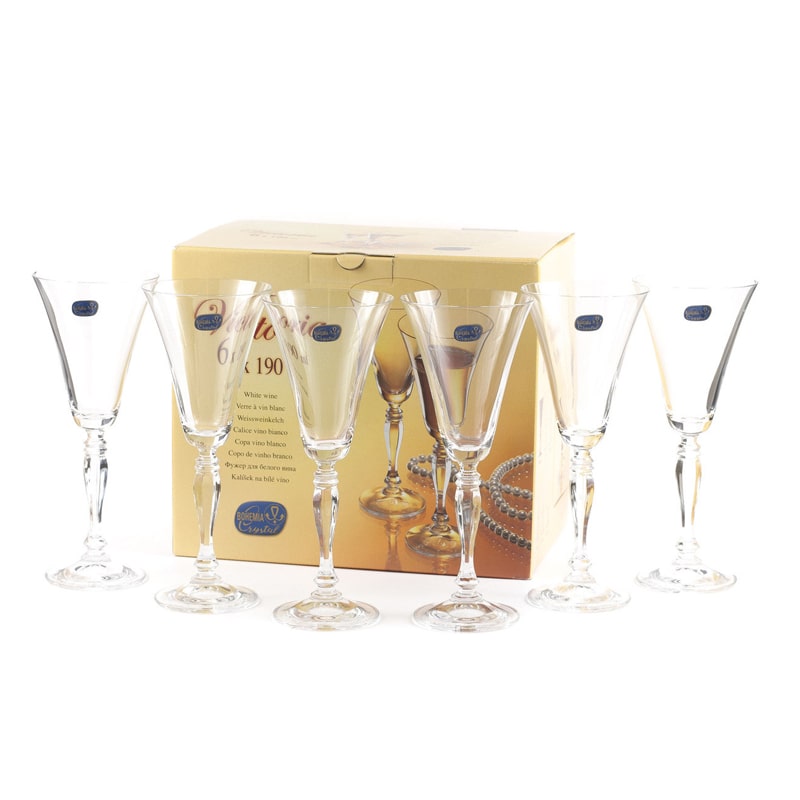 Գինու բաժակ Crystalite Bohemia 40727/230 Victoria ապակի 230մլ 6 հատ 2