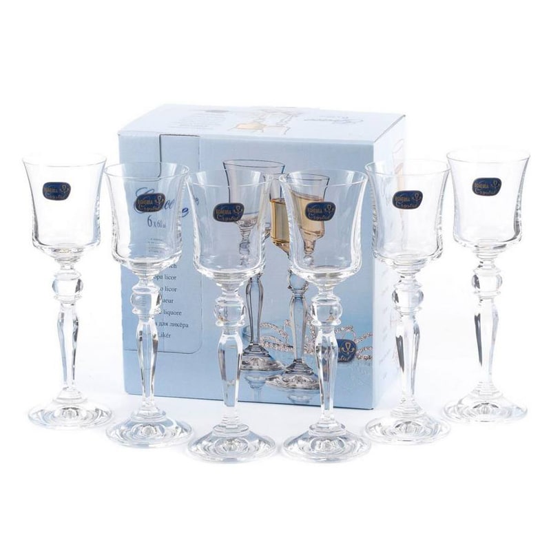 Օղու, լիկյորի բաժակ Crystalite Bohemia 40792/60 Grace ապակի 60մլ 6 հատ 2