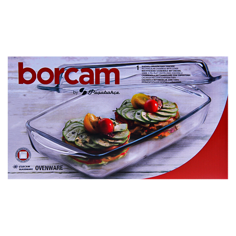 Թխելու հրակայուն աման Borcam 0164 ջերմակայուն ապակի 1500մլ 2