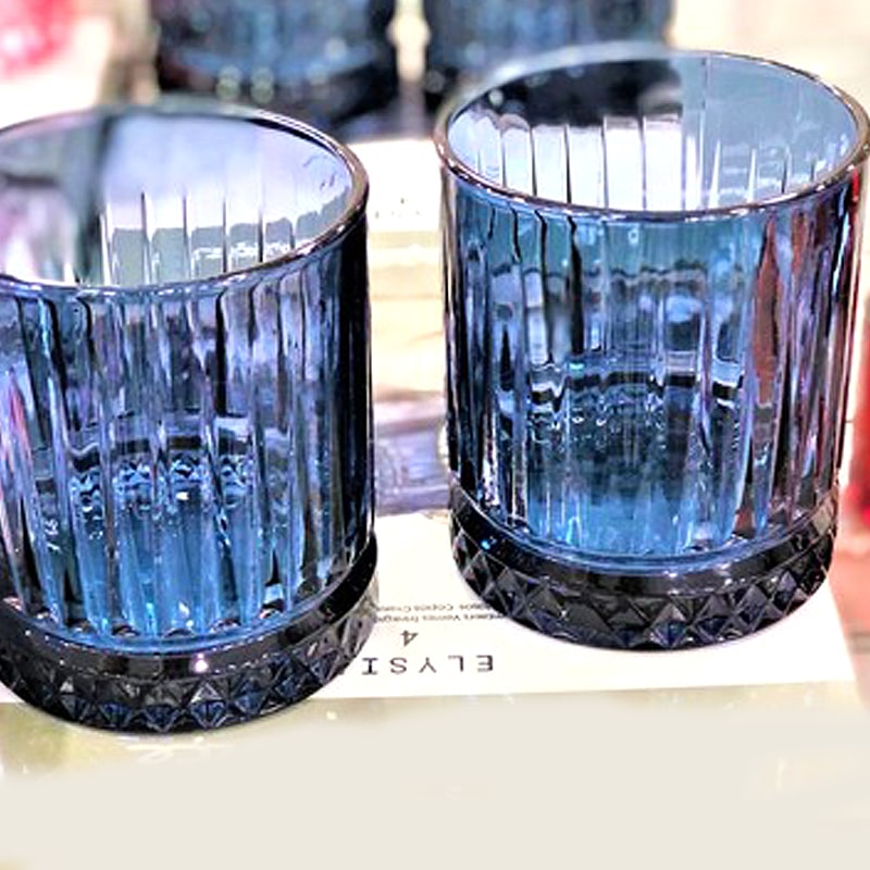 Հյութի բաժակ 520004 Elysia Blue ապակի կապույտ 355մլ 2