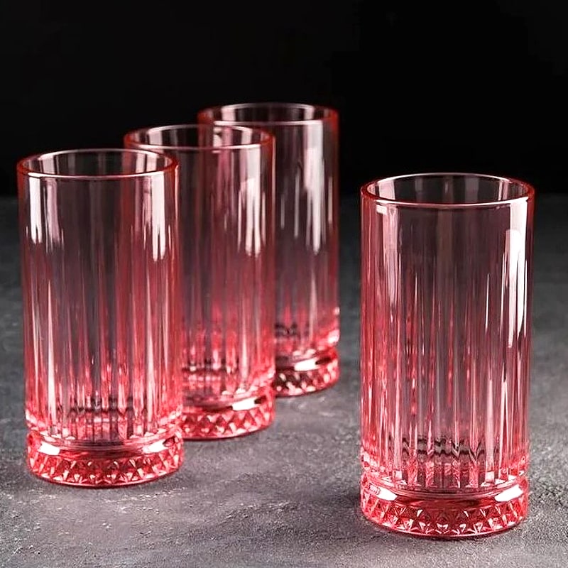 Հյութի բաժակ 520015 Elysia ապակի վարդագույն 445մլ 2