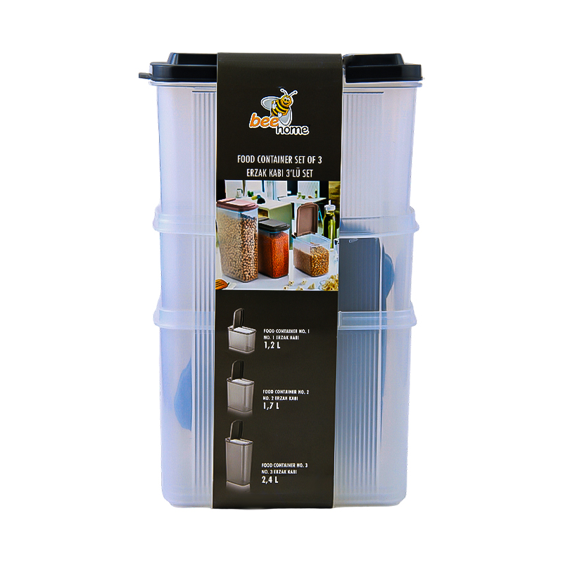 Խոհանոցային տարաների հավաքածու bee home 3 հատ