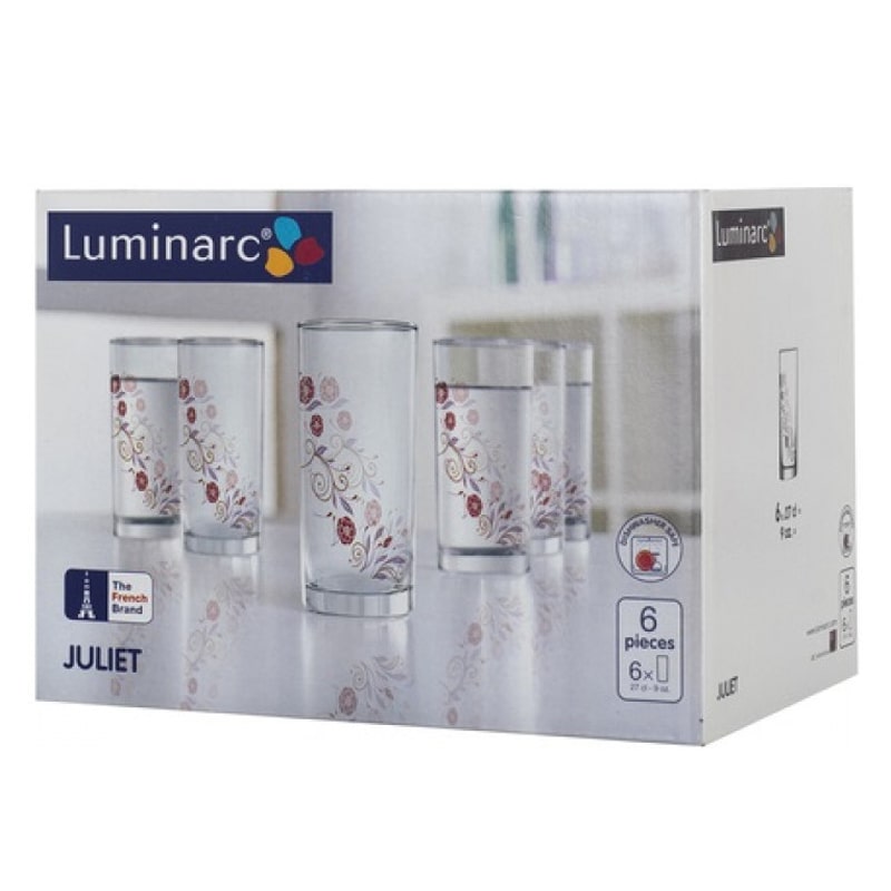 Հյութի բաժակ Luminarc N0774 Аmsterdam Juliet ապակի 270մլ 6 հատ 2
