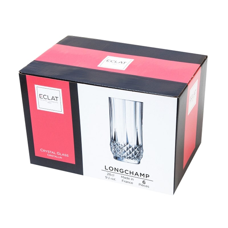 Հյութի բաժակ Luminarc L7554 Longchamp Eclat բյուրեղապակի 280մլ 6 հատ 2