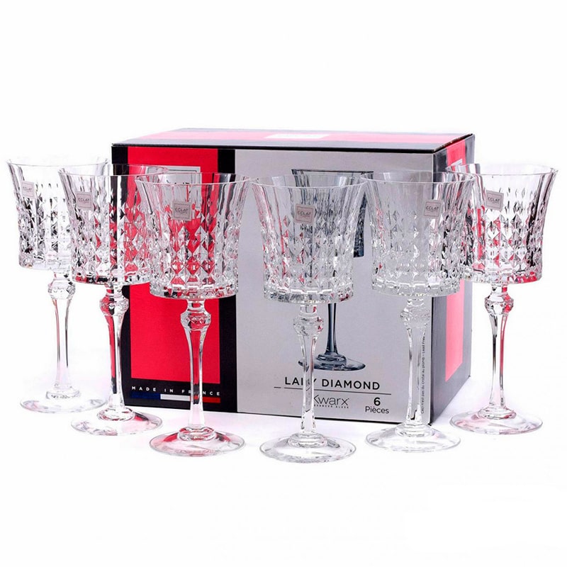 Գինու բաժակ Eclat L9744 Lady Diamond բյուրեղապակի 190մլ 6 հատ 2