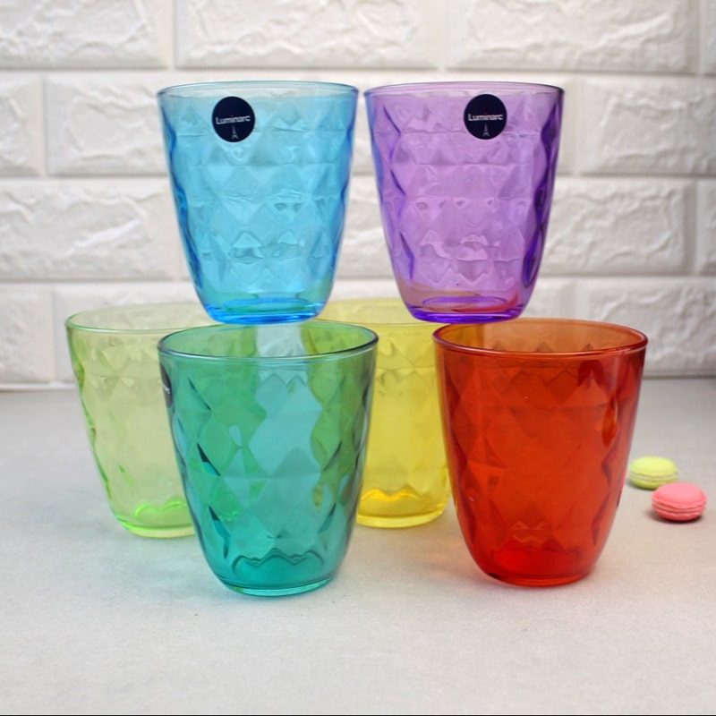 Հյութի բաժակ Luminarc P7131 Colorlicius ապակի 310մլ 6 հատ 2