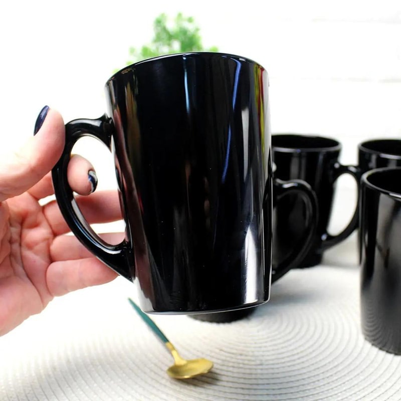 Թեյի բաժակ Luminarc Q4779 New Morning ապակի 320մլ սև 2