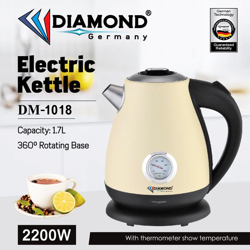 Էլեկտրական թեյնիկ Diamond DM-1018 1.7լ 2