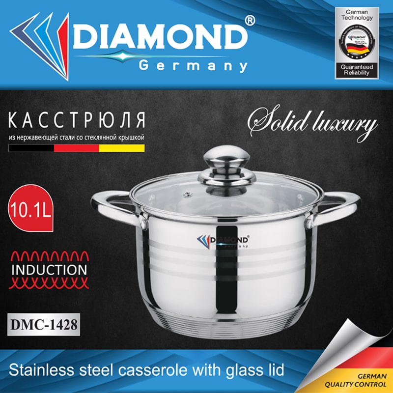 Կաթսա Diamond DMA-1428 28սմ 10.1լ չժանգոտվող պողպատ 2