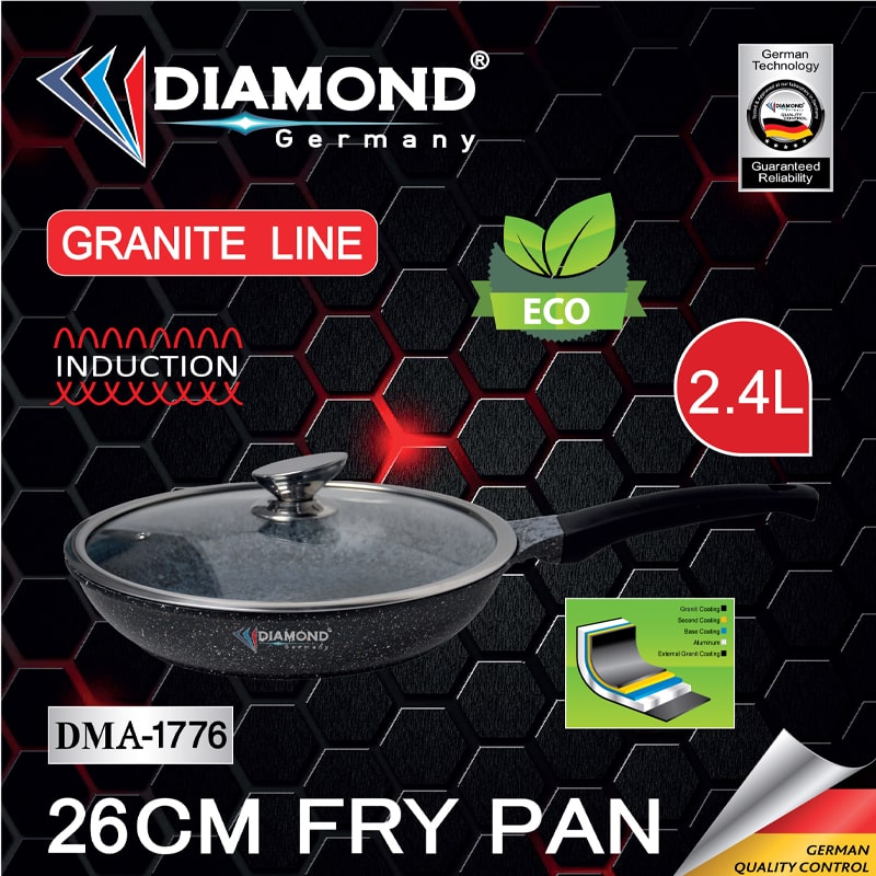 Թավա Diamond DMA-1776 Ալյումին/Գրանիտ 26սմ 2.4լ 2