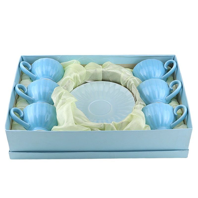 Թեյի բաժակ 50-6 կերամիկա 6 հատ կապույտ 2