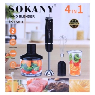 Ձեռքի բլենդեր 4-ը 1-ում Sokany SK-1721-4 400W AG253-10-1