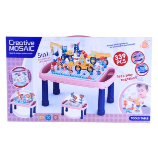 Խաղային սեղան Creative Mosaic 636-10A կոնստրուկտոր 5-ը 1-ում 339 կտոր 3+