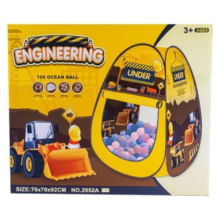 Խաղ վրան-տնակ Engineering 2052A 100 գնդակով 70x70x92սմ 3+