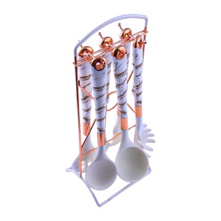 Խառնիչների հավաքածու AG241-15-8 սպիտակ սիլիկոն/փայտ 7 կտոր