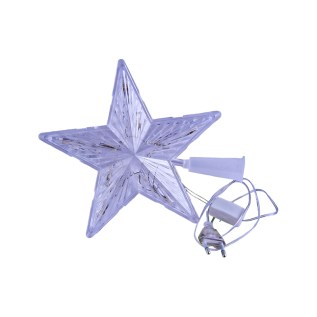 Տոնածառի խաղալիք գագաթի աստղ սպիտակ լույսով AG241-43-8 փոքր