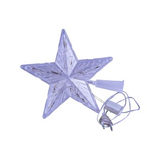 Տոնածառի խաղալիք գագաթի աստղ դեղին լույսով AG241-43-8 փոքր