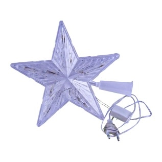 Տոնածառի խաղալիք գագաթի աստղ սպիտակ լույսով AG241-43-9 մեծ