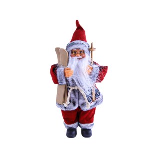 Ամանորյա զարդարանք Ձմեռ պապ դահուկներով AG241-46-1 30սմ