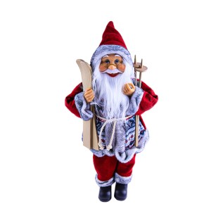 Ամանորյա զարդարանք Ձմեռ պապ դահուկներով AG241-46-1 45սմ